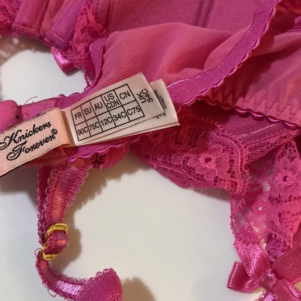 Agent Provocateur Ayla Pink Silk bra 34C